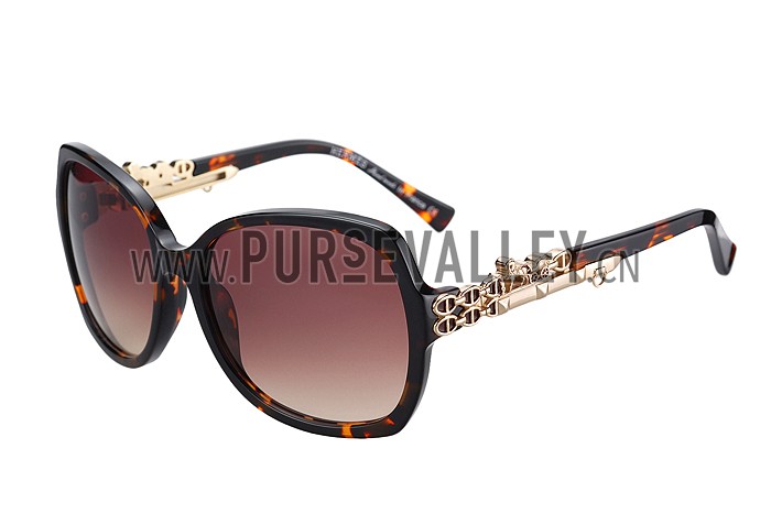 Hermes Carriage Motif Havana Sunglasses 307832