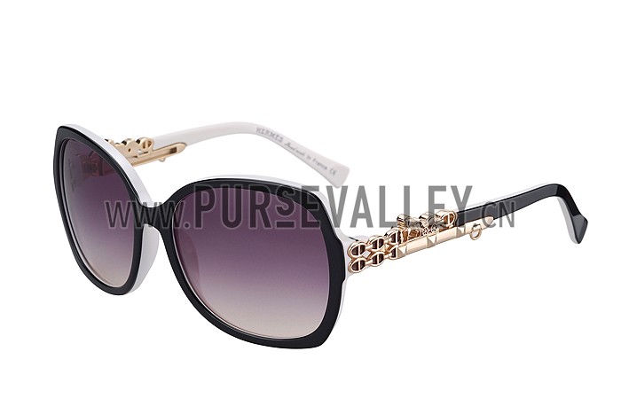 Hermes Carriage Motif White Sunglasses 307833