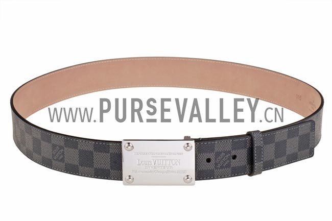 Louis Vuitton Inventeur Damier Graphite Belt