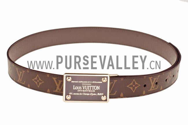 Louis Vuitton Inventeur Monogram Belt