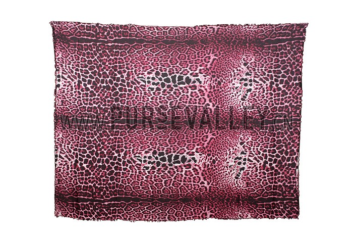 YSL Leopar Print Pink Black Foulard 37922