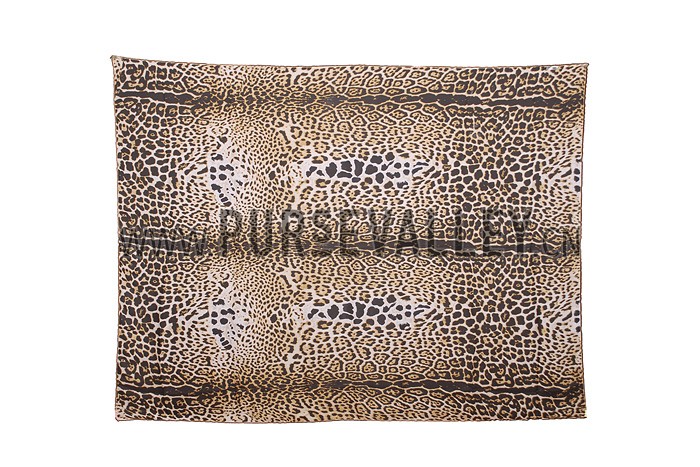 YSL Leopar Print Light Yellow Black Foulard 37924