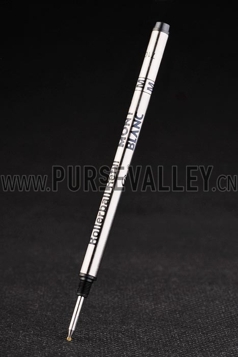 MontBlanc Silver Cutwork Ballpoint Pen With MB Engraved Cap 98056