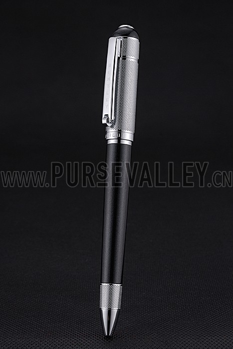 Bentley Silver Tip And Upper Body Black Ballpoint Pen 622789