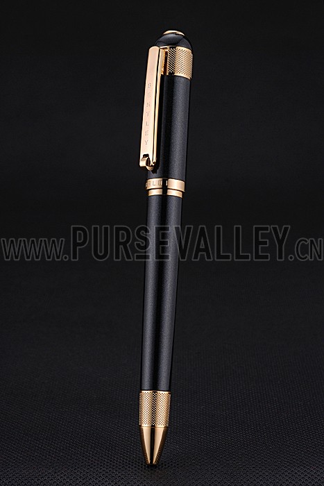 Bentley Gold Rimmed Black Ballpoint Pen 622790