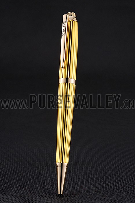 Rolex Rose Gold Rimmed Gold Ballpoint Pen 622805