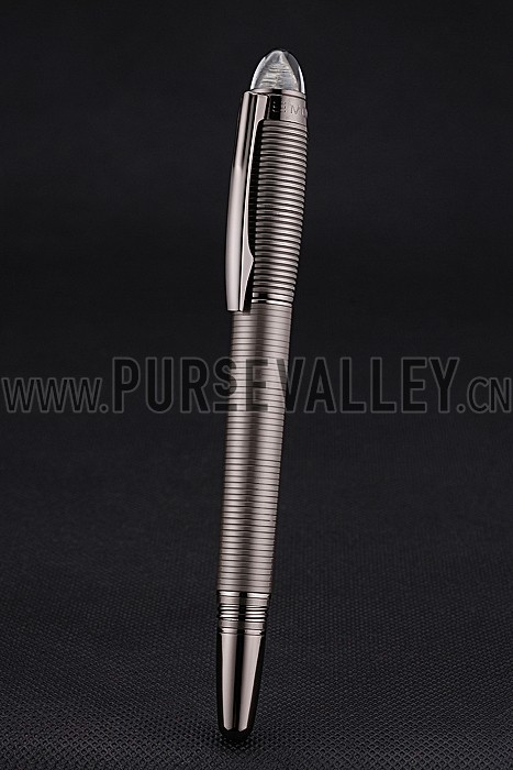 MontBlanc Starwalker Horizontally Grooved Light Brown Grey Ballpoint Pen With Cap 622808