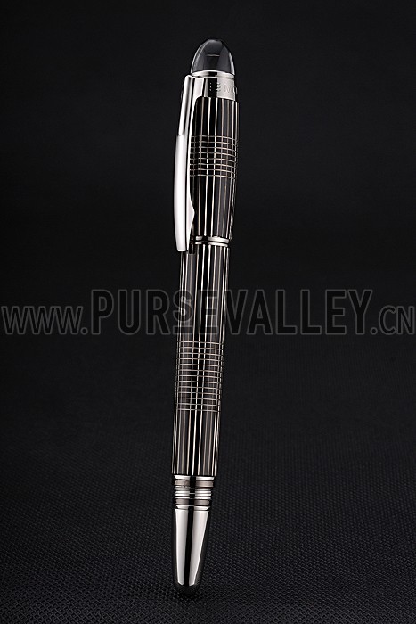 MontBlanc Starwalker Silver Cutwork Ballpoint Pen With Cap 622812