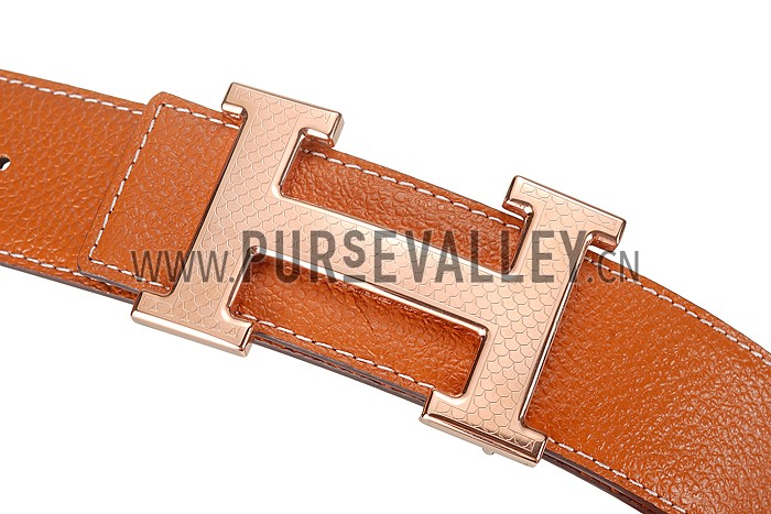 Hermes Orange With Pink Rose 