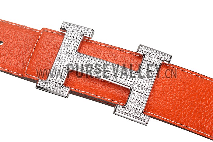 Hermes Orange With Silver 