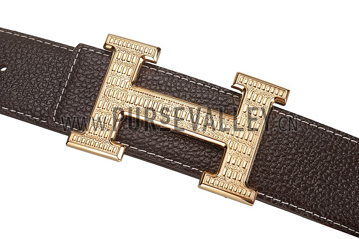 Hermes Brown With Gold 