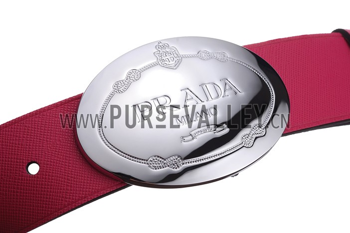 Prada Pink Leather Belt