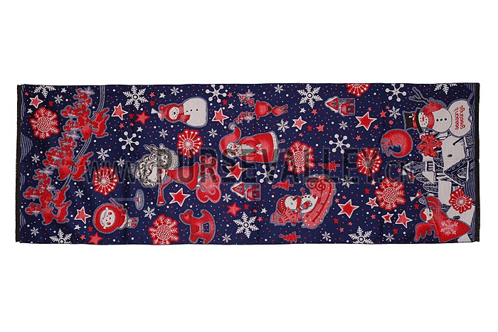 Hermes Santa Bold Print Blue 621796