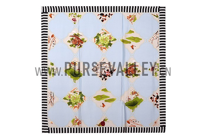 Gucci Garden Print Scarf Black 621826