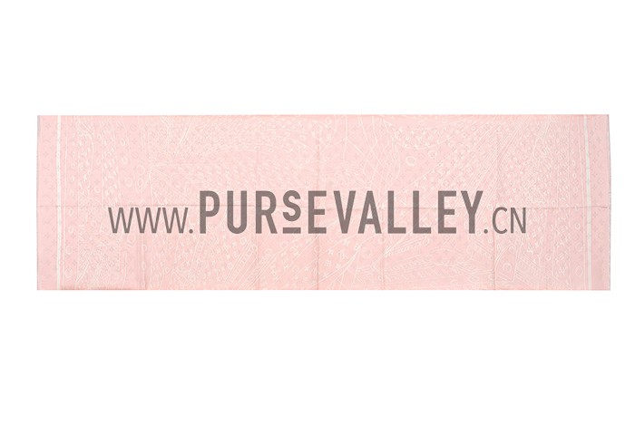 Louis Vuitton Monogram Trunks Print Scarf Pink 621811