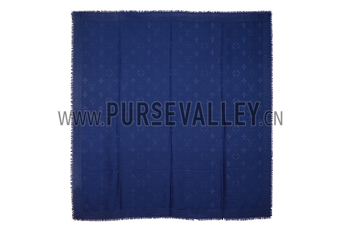 Louis Vuitton Dark Blue Monogram Shawl 621729