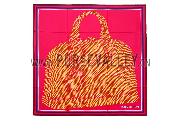 Louis Vuitton Alma Print Scarf Red 621816