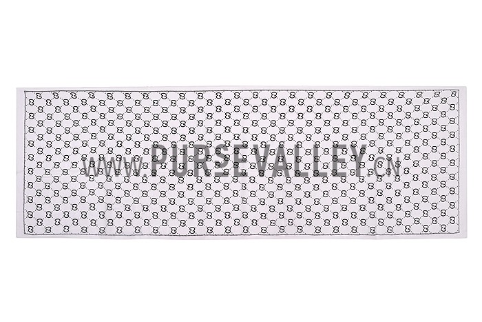 Gucci GG Logo Print Scarf White 621824