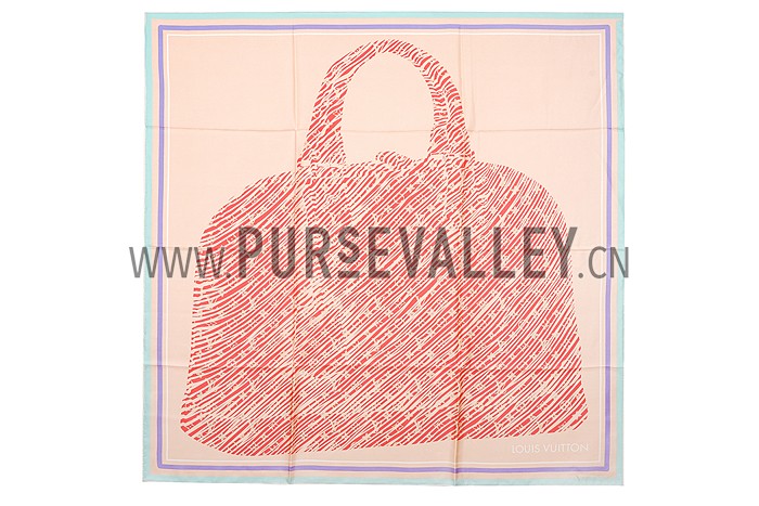 Louis Vuitton Alma Print Scarf Pink 621815