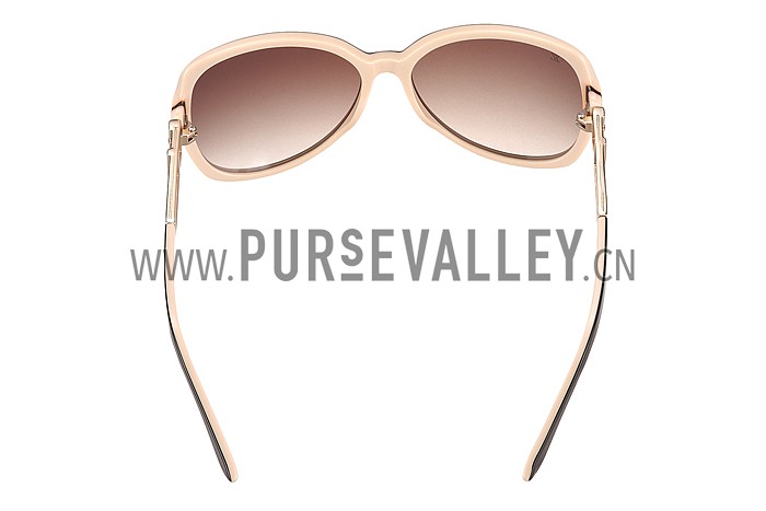 Louis Vuitton Obsession Beige Frame Sunglasses 308108