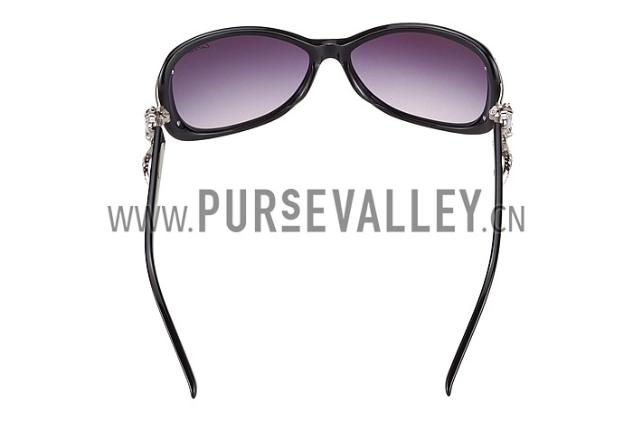 Cartier Decor Panthere Black Frame Sunglasses 308071