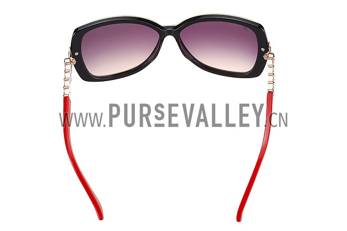 Louis Vuitton Petal Motif Green Frame Sunglasses 308113