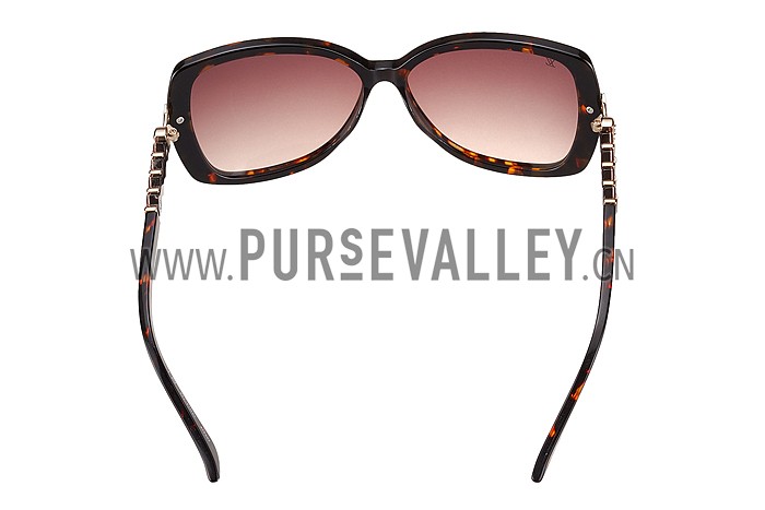 Louis Vuitton Petal Motif Tortoise Frame Sunglasses 308114