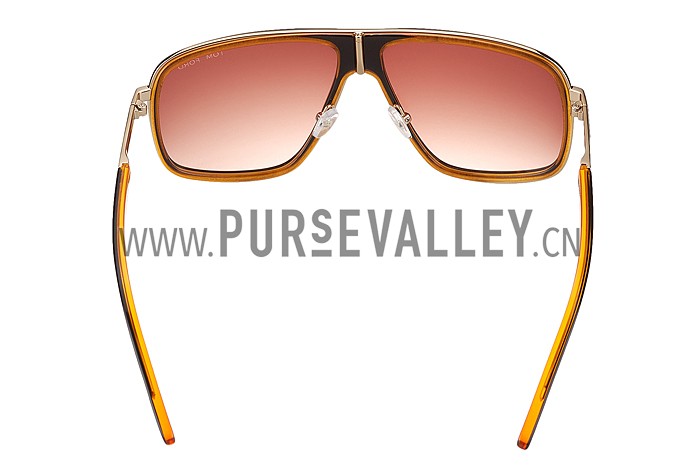 Tom Ford Brown With Gold Sunglasses 308052