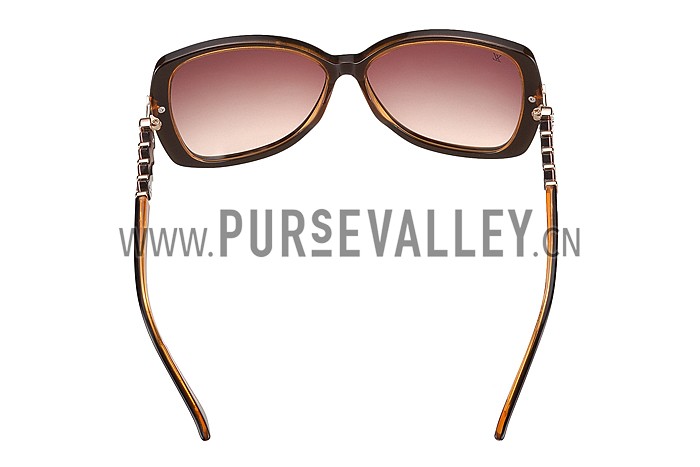 Louis Vuitton Petal Motif Brown Frame Sunglasses 308112