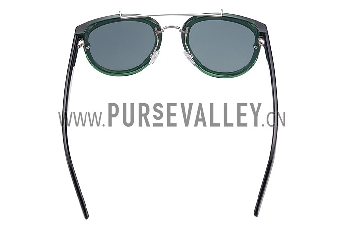 Christian Dior Homme Panto Green Lens Sunglasses 307895