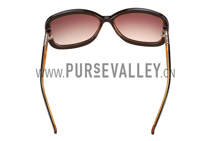 Gucci Guccissima Pattern Brown Frame Sunglasses 308083