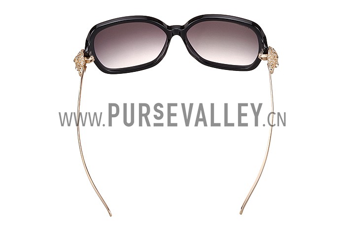 Cartier Panthere Wild de Cartier Black Frame Sunglasses 308067