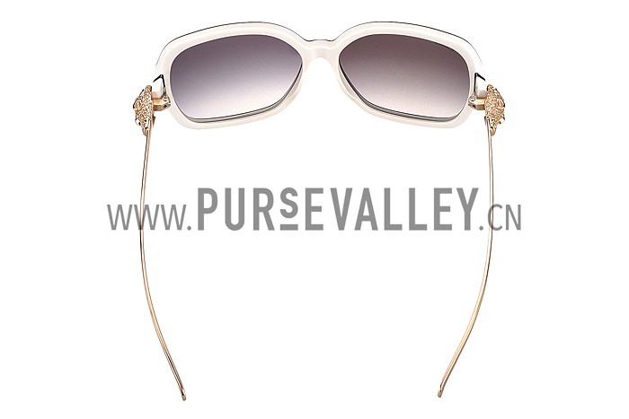 Cartier Panthere Wild de Cartier White Frame Sunglasses 308070