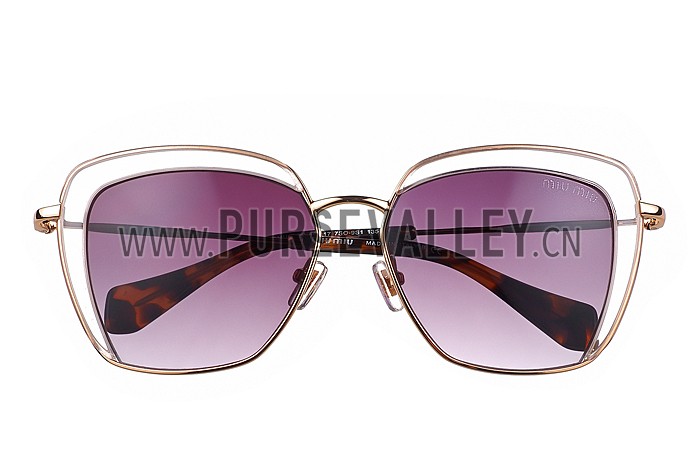 Miu Miu Square Double Frames Sunglasses 307891