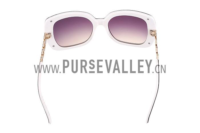 Fendi Oprah Classic White Frame Sunglasses 308080