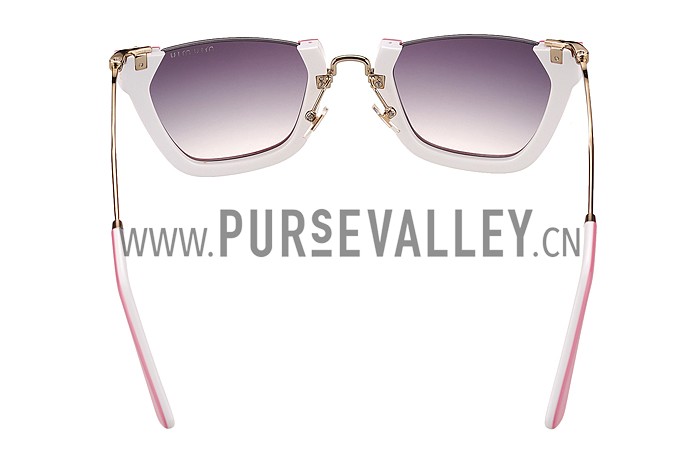Miu Miu Cut Off Cat-Eye Pink Sunglasses 308038