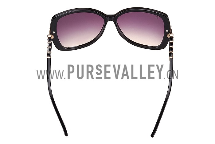 Louis Vuitton Petal Motif Black Frame Sunglasses 308110