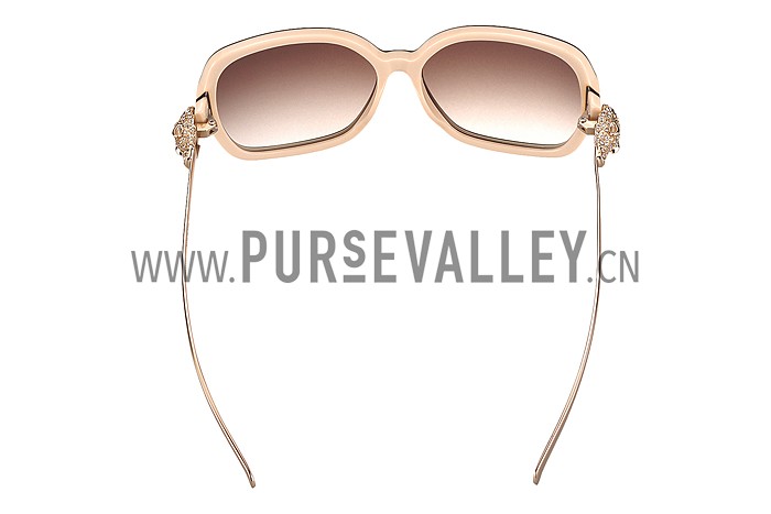 Cartier Panthere Wild de Cartier Beige Frame Sunglasses 308068