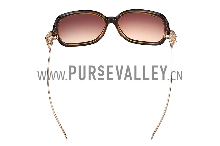 Cartier Panthere Wild de Cartier Brown Frame Sunglasses 308069