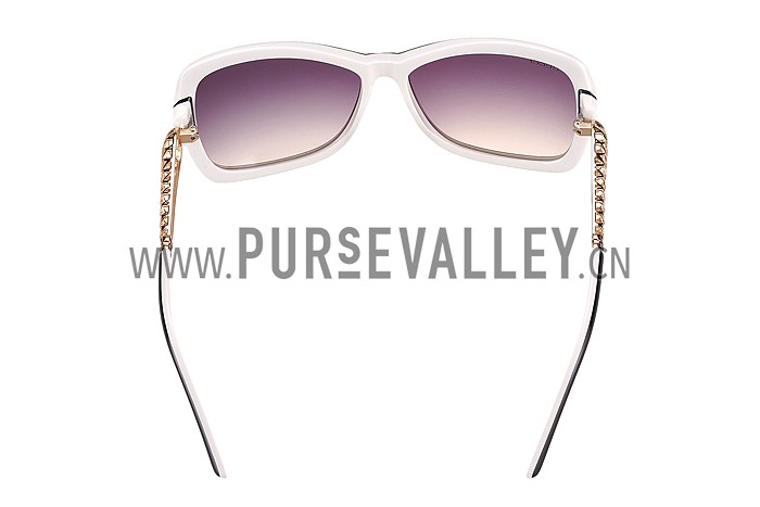 Gucci Diamantissima White Frame Sunglasses 308091