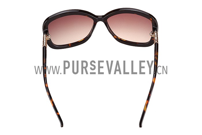 Gucci Guccissima Pattern Tortoiseshell Frame Sunglasses 308084