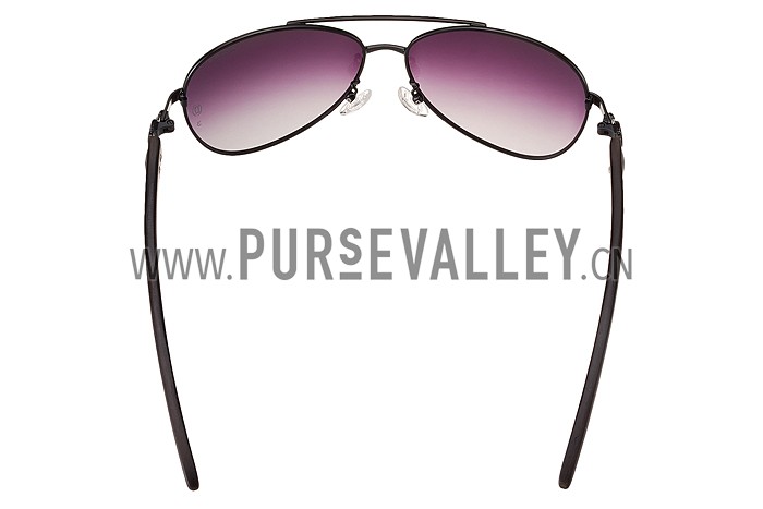 Cartier Panthere Detail Black Frame Gradient Lenses Sunglasses 308130