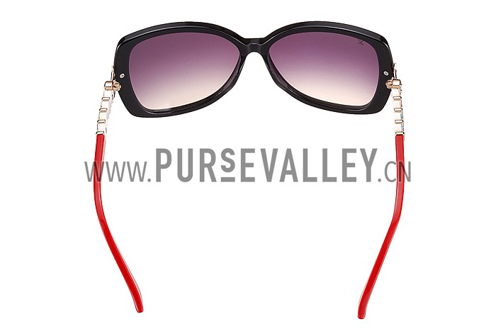 Louis Vuitton Petal Motif Red Frame Sunglasses 308115