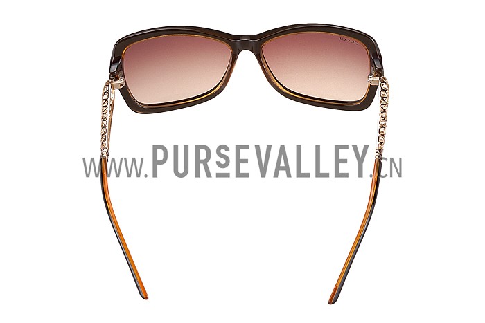 Gucci Diamantissima Brown Frame Sunglasses 308088