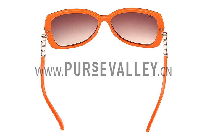 Louis Vuitton Petal Motif Orange Frame Sunglasses 308116