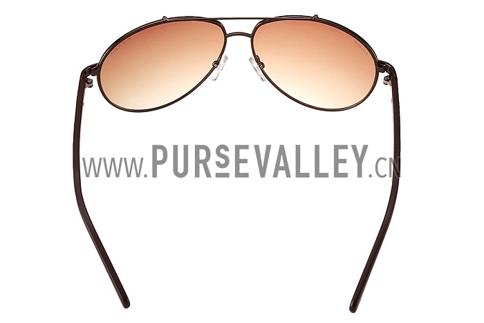Prada Aviator Brown Frame Brown Sunglasses 308150