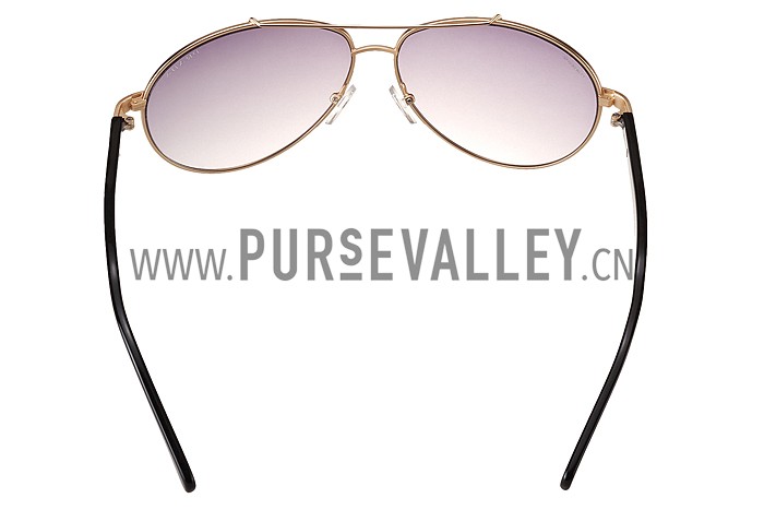 Prada Aviator Gold Frame Grey Lenses Sunglasses 308151