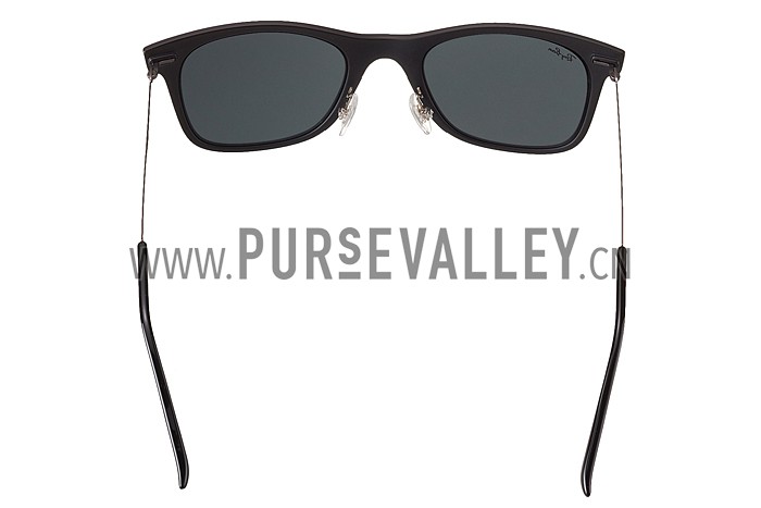 Ray Ban Wayfarer Light-Ray Black Frame Black Lenses Sunglasses 308162