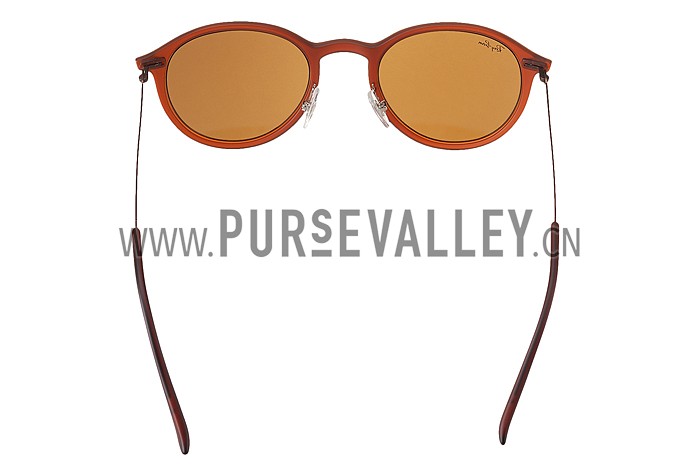 Ray Ban Clubround Brown Frame Brown Lenses Sunglasses 308171