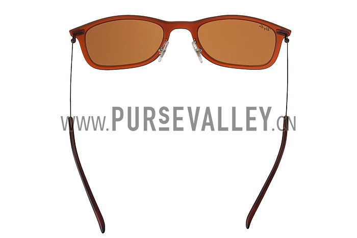 Ray Ban New Wayfarer Light-Ray Brown Frame Brown Lenses Sunglasses 308177